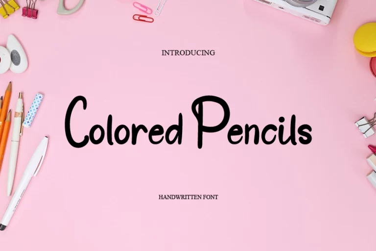 Colored Pencils Font