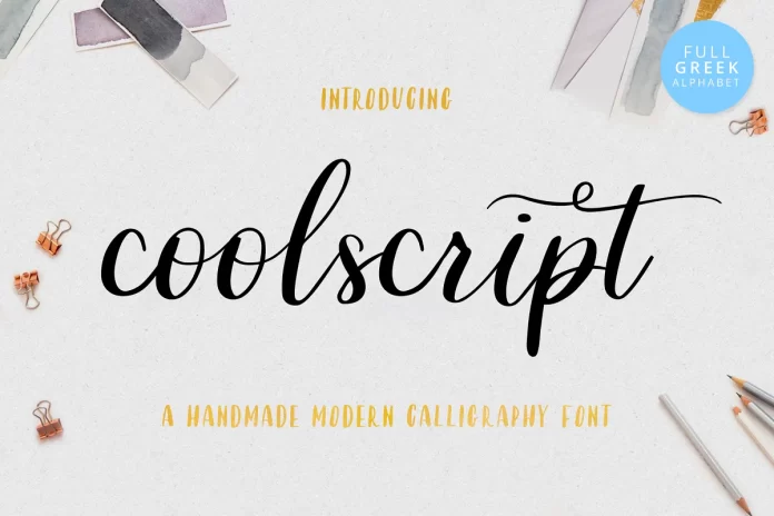 Coolscript Font