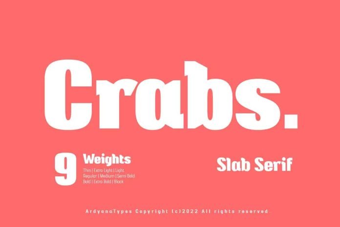Crabs Slab Font