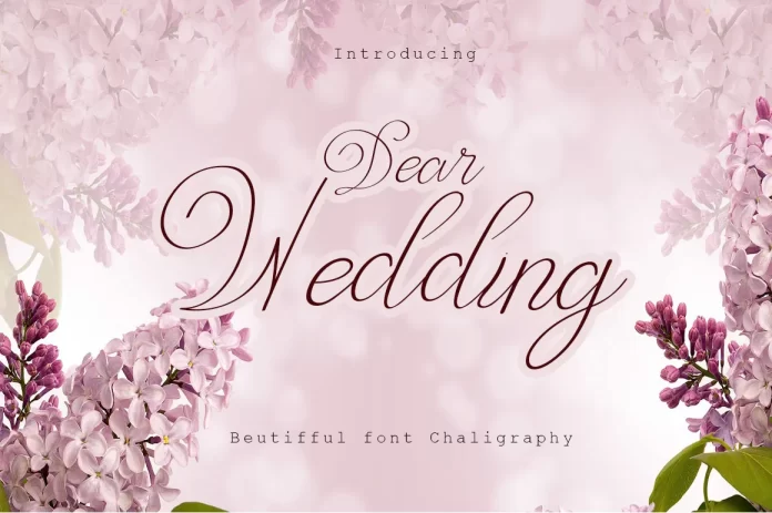Dear Wedding Typeface Font