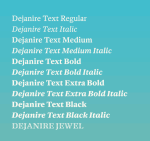 Dejanire Text Font Family