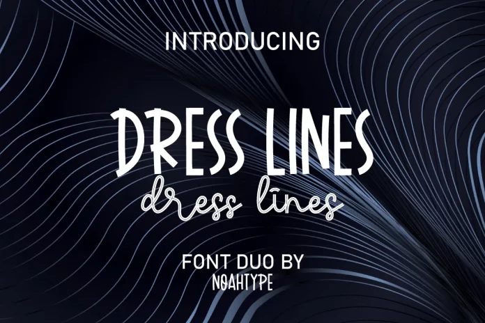 Dress Lines Font