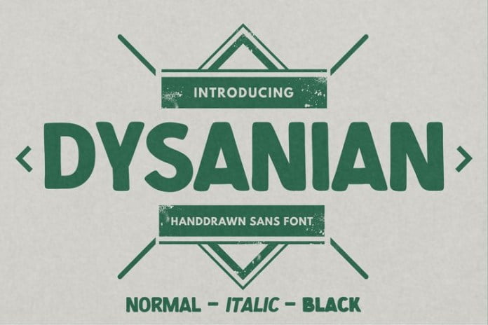 Dysanian - Hand Drawn Sans Font