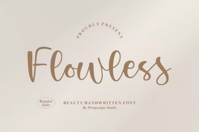 Flowless Font