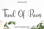 Fond Of Rons Font