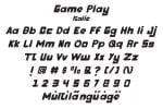Game Play Font