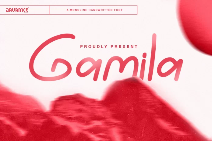 Gamila Handwritten Font