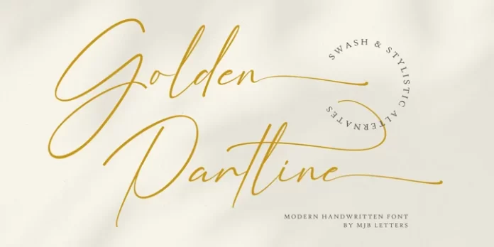 Golden Partline Font