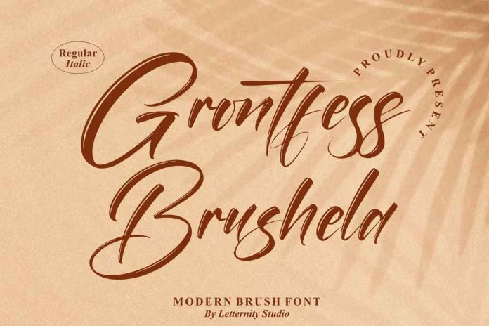 Grontfess Brushela Font
