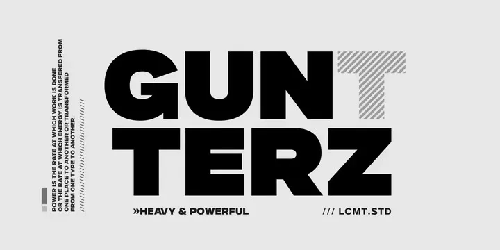 Gunterz Font Family