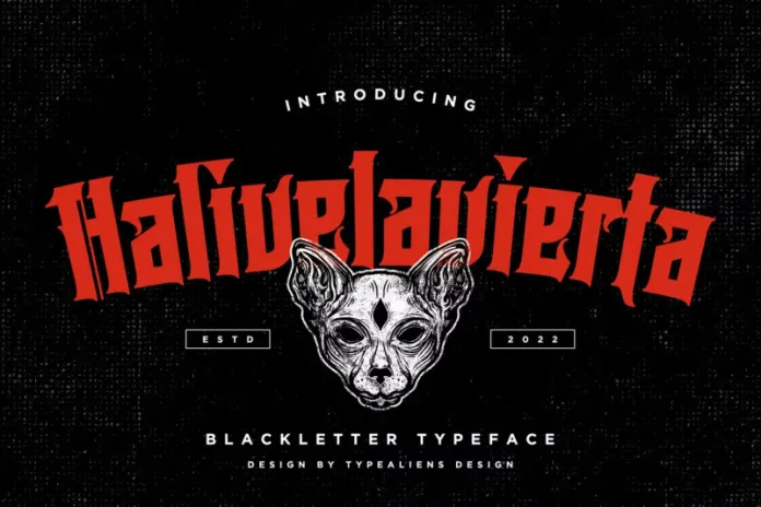 Halivelavierta Font