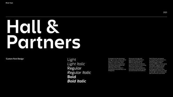 Hall & Partners Corporate Typeface