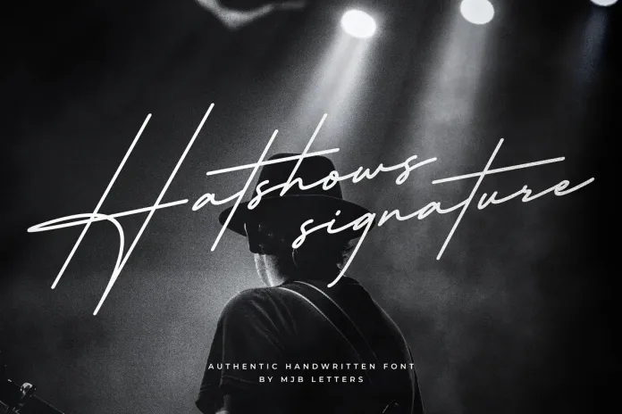 Hatshows Signature Font