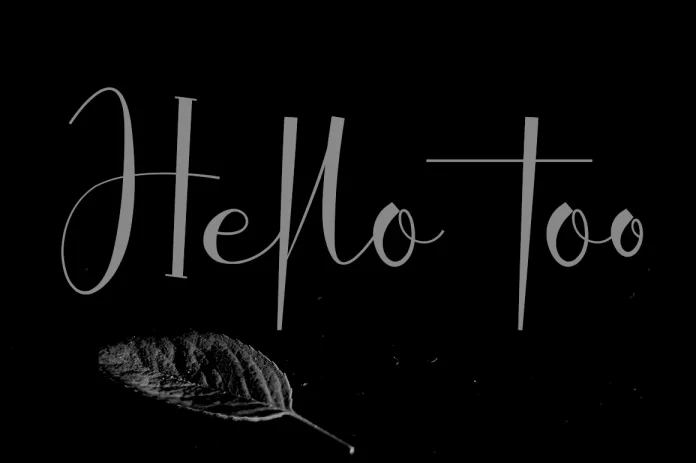 Hello Too Font