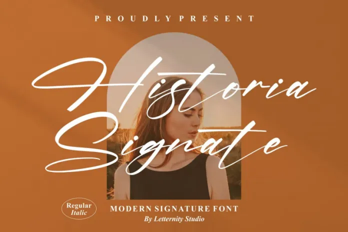 Historia Signature Font