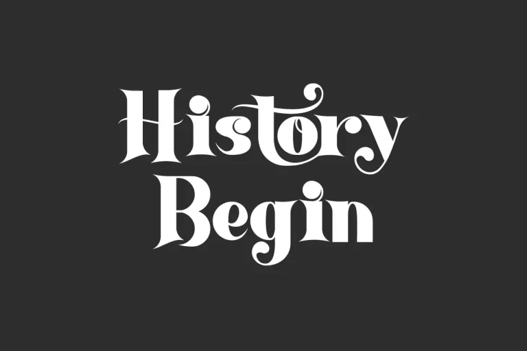 History Begin Font