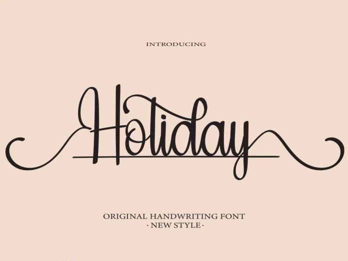 Holiday Font