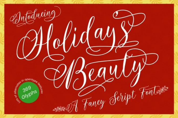Holidays Beauty Font