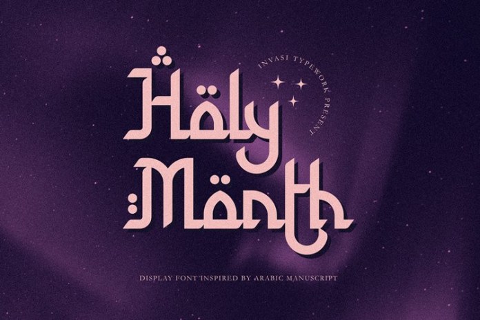 Holy Month Font
