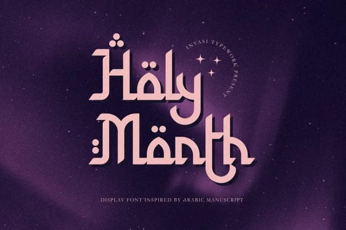 Holy Month Font