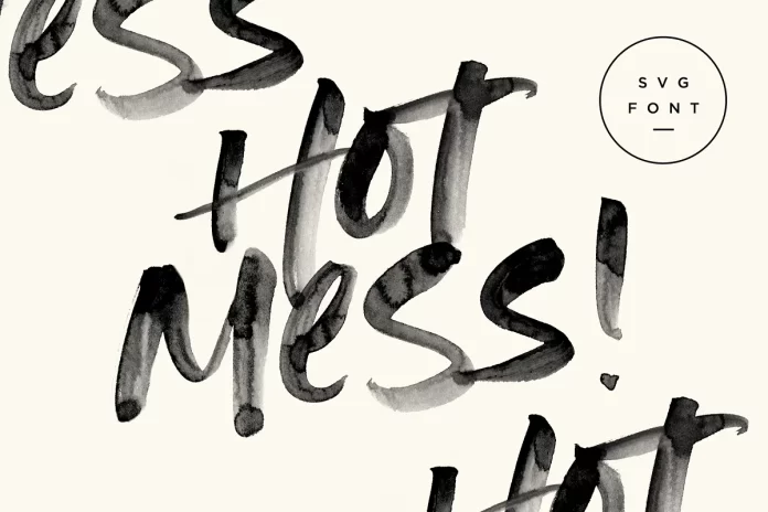 Hot Mess! SVG Font