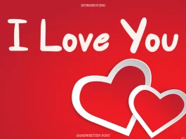 I Love You Font