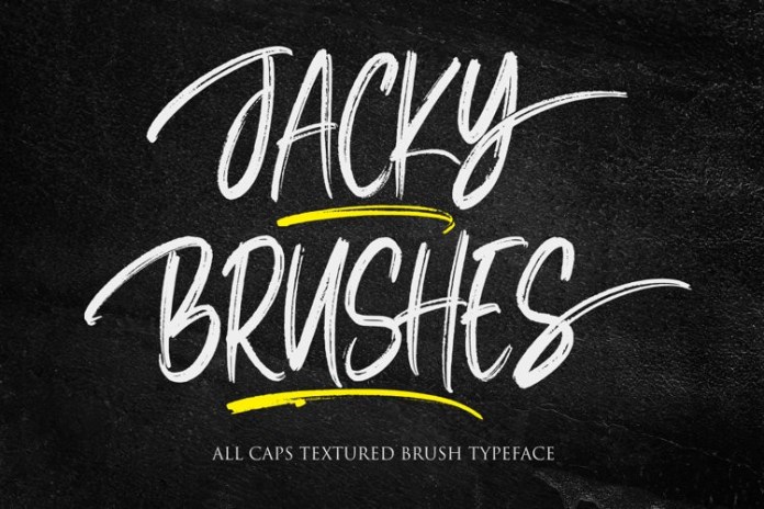 Jacky Brushes Font
