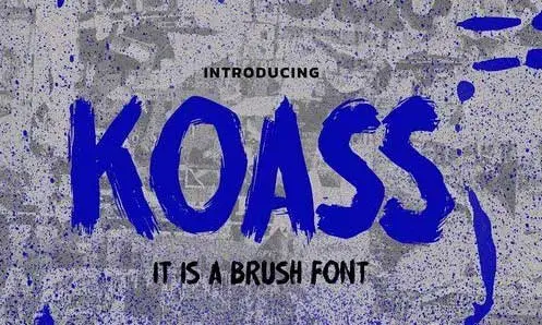 KOASS - It Is a Brush Font