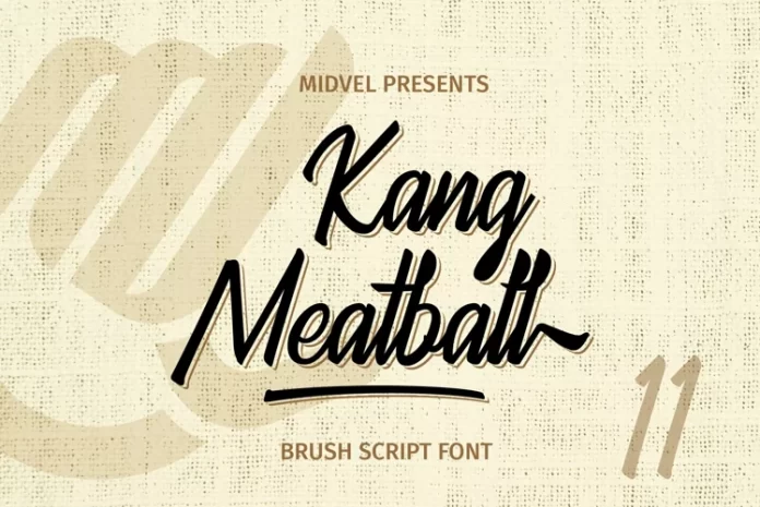 Kang Meatball Script Font