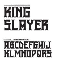 King Slayer Font