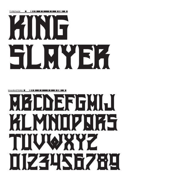 King Slayer Font