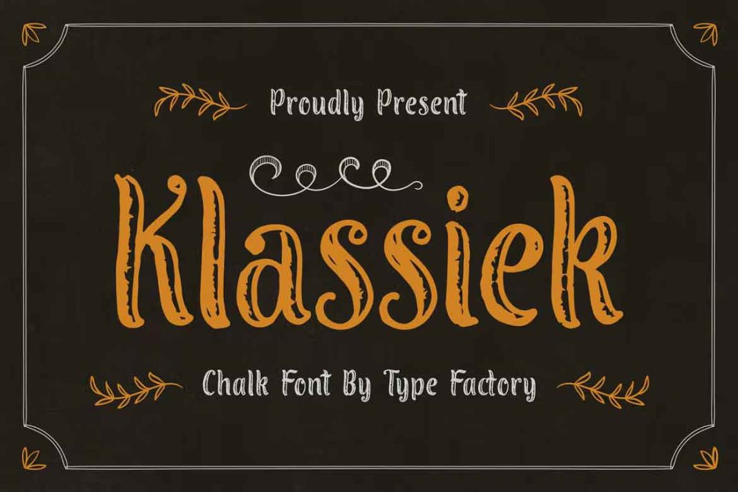 Klassiek Chalk Font