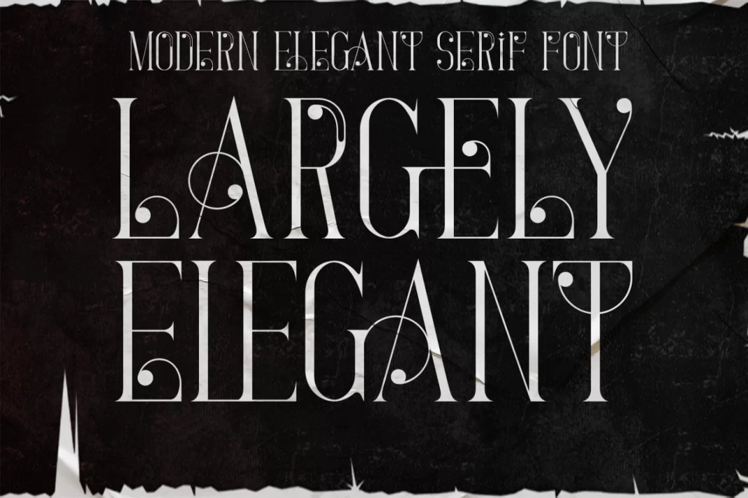 Largely Elegant Font
