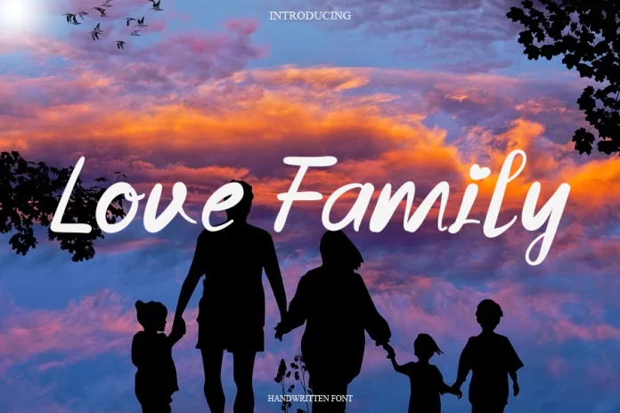 Love Family Typeface Font