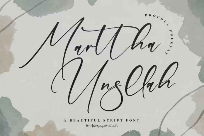 Marttha Unsllah Font