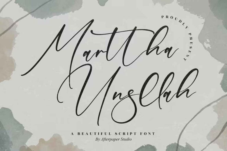 Marttha Unsllah Font
