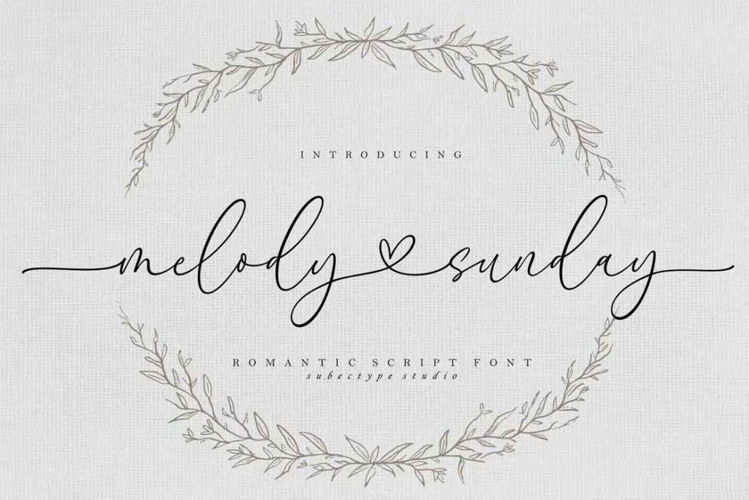 Melody Sunday Font