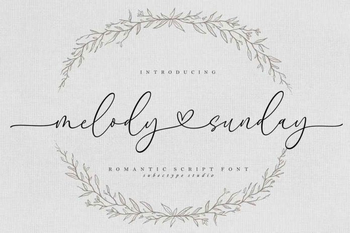Melody Sunday Font