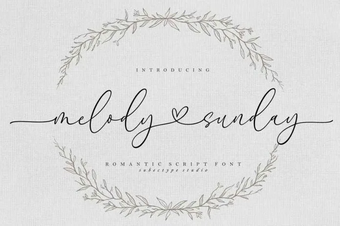 Melody Sunday Font