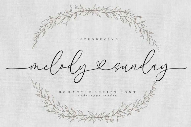 Melody Sunday Font
