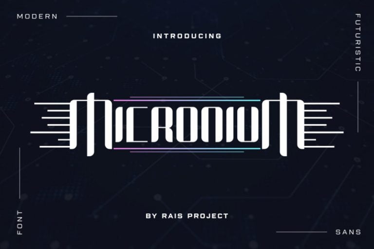 Micronium Font