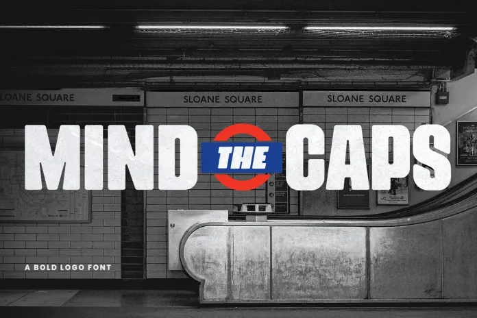 Mind The Caps Display Font