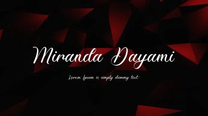 Miranda Dayami Font