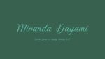 Miranda Dayami Font
