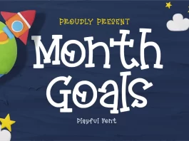 Monthly Goals A Playful Font