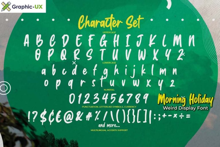 Morning Holiday - Weird Display Font