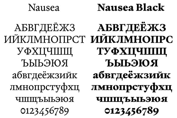 Nausea Font