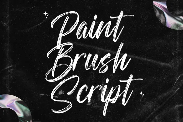 Paint Brush Script Font