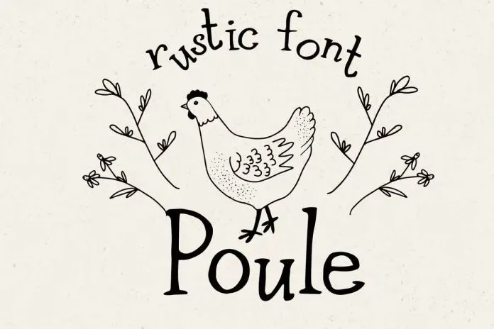 Poule Serif Rustic Font