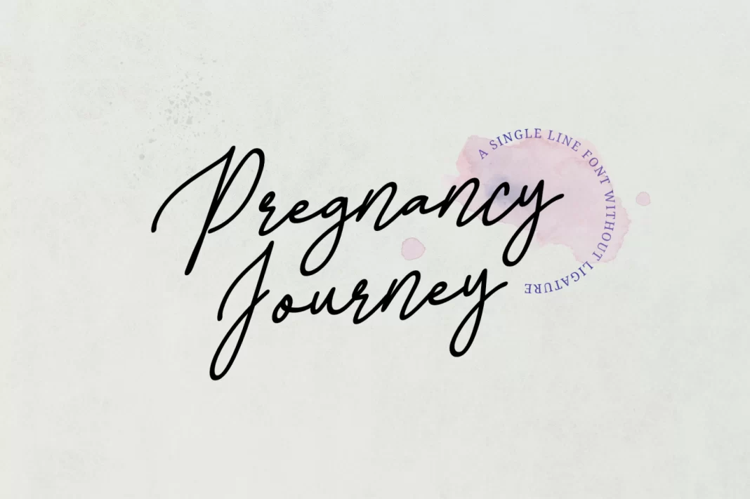 Pregnancy Journey Font